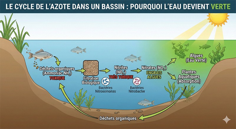 cycle azote bassin